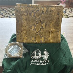 Charles Jordan  Snake Print Crossbody / clutch